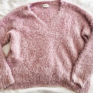 Fuzzy Pink Sweater